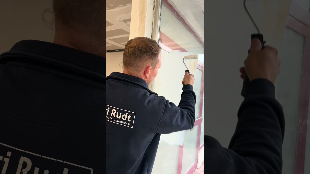 Streichfolie 🚧(-Werbung-) #baustelle #umbau #handwerker #maler