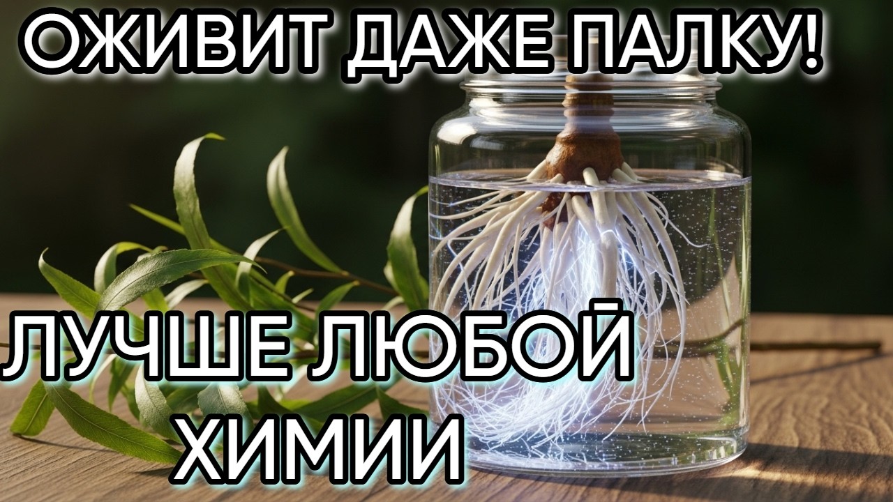 ЖИВАЯ ВОДА. Почему ива растет даже в бетоне, а ваша рассада гибнет? ПЕРЕОЗВУЧЕН