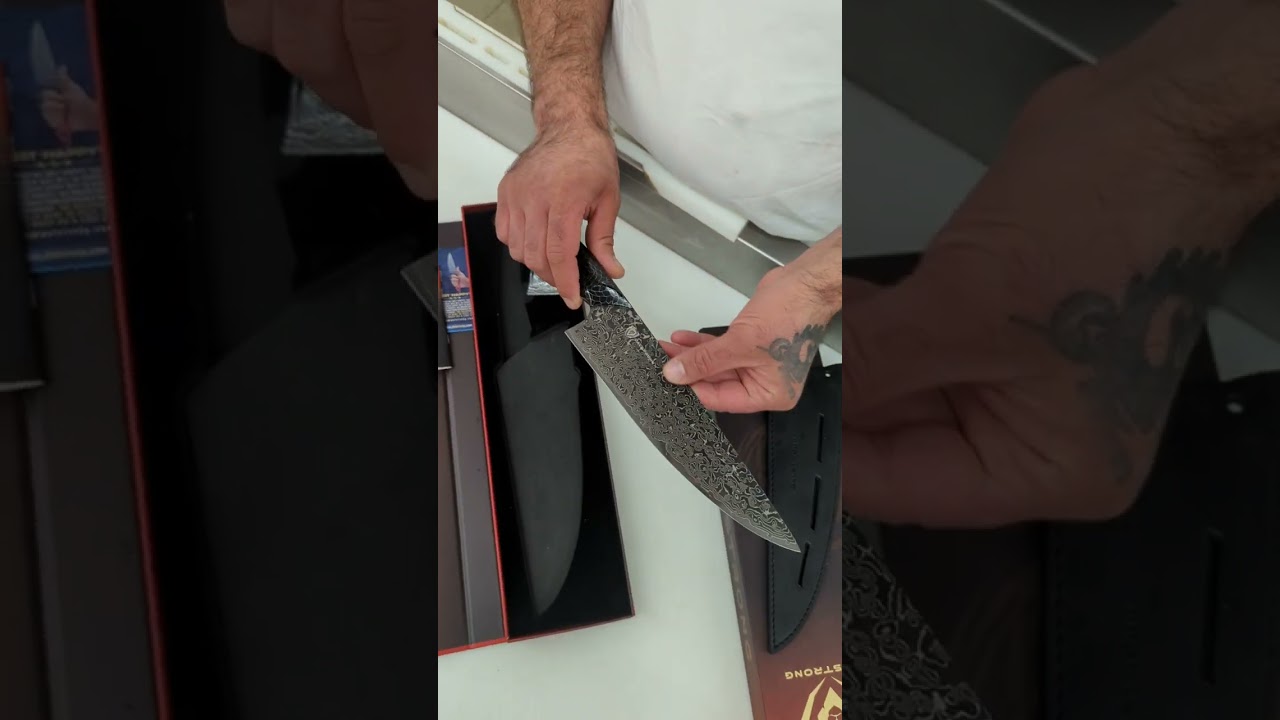 New Dalstrong scorpion hellfire chef knife 🔪🗡️ Nazeef Butcher meat lover