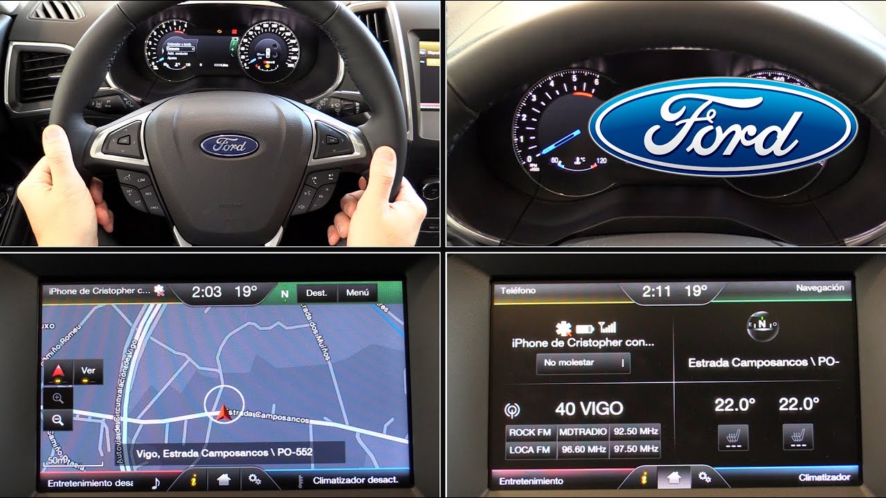 Sistema multimedia Ford Sync 2 | Menús, clima y botones