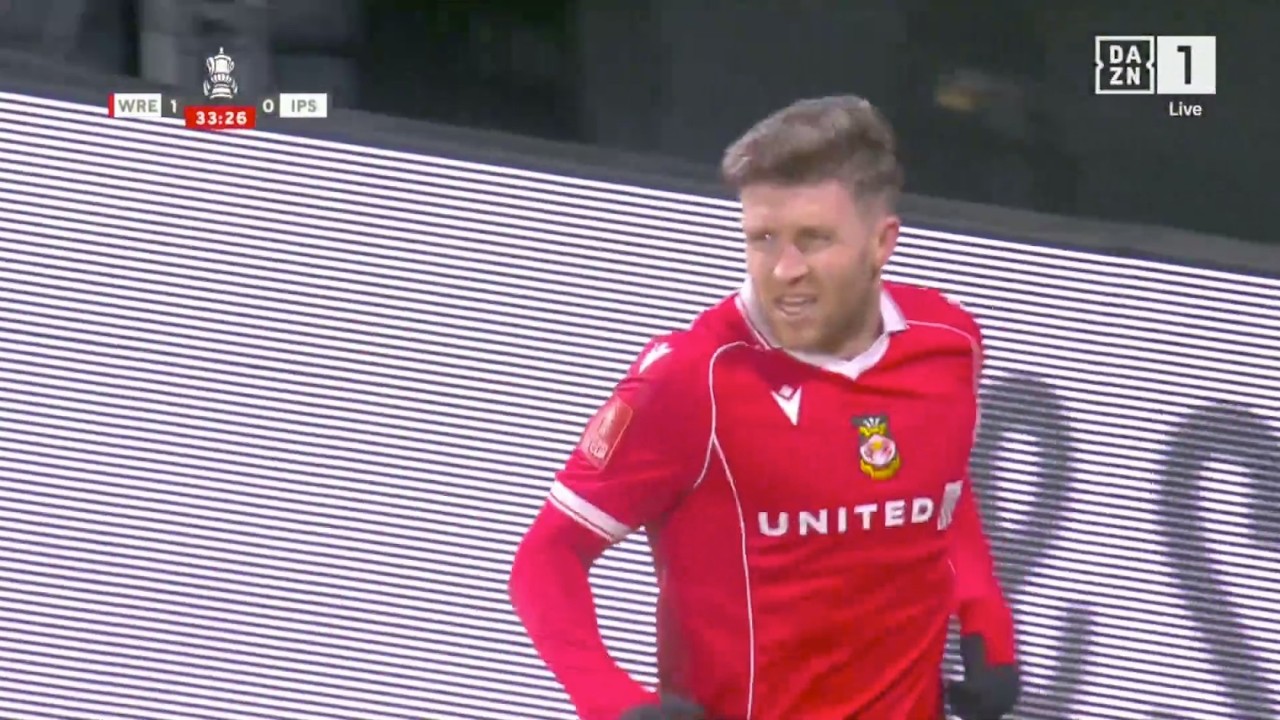 Josh Windass Goal | Josh Windass vs Ipswich Town | Wrexham vs Ipswich 1-0 | FA Cup 2025-2026