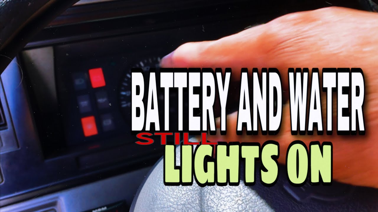 Battery indicator light on