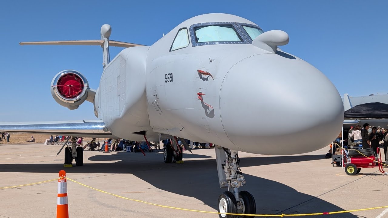 EA-37B Compass Call walk-around at Thunder & Lightning Over Arizona.