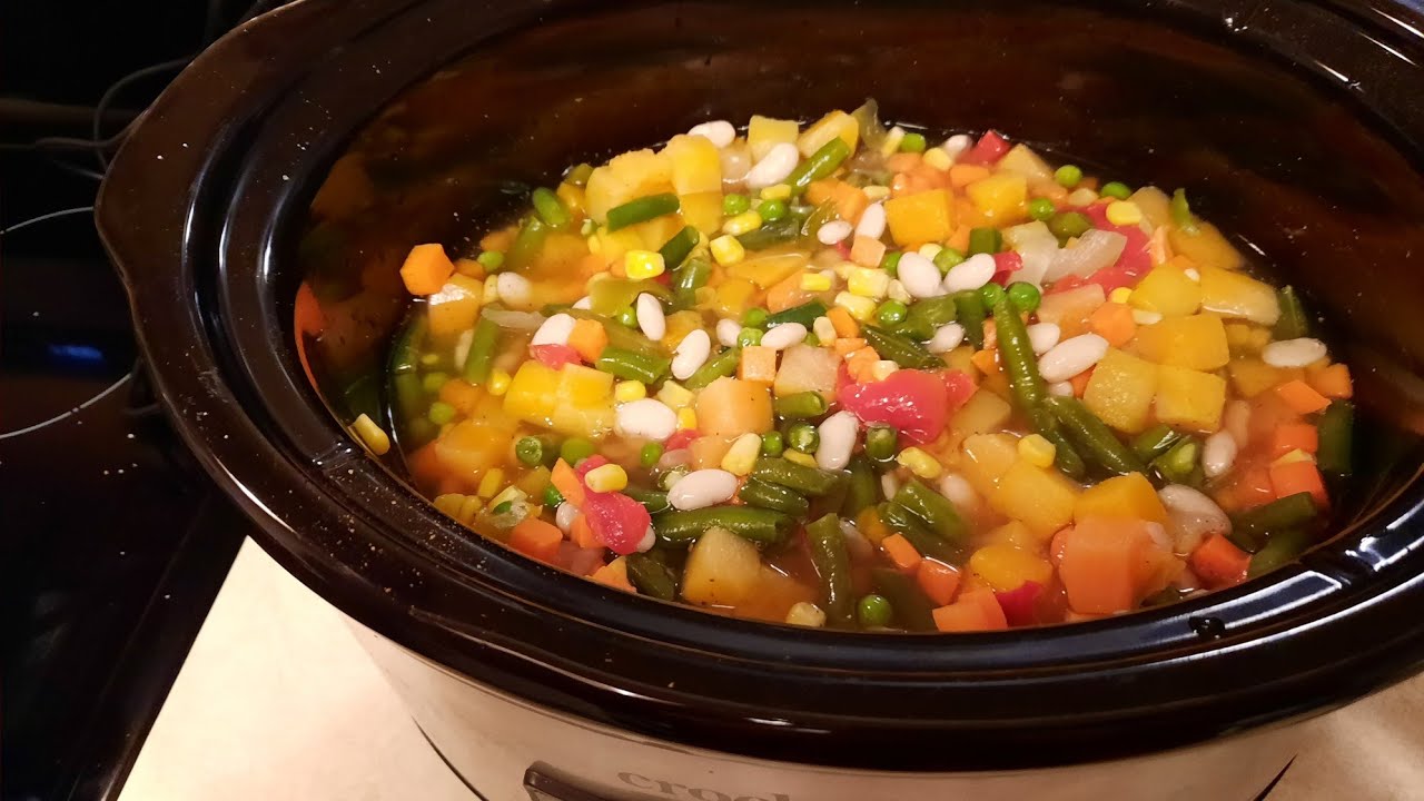 Простой овощной суп с замороженными овощами: коллаборация Crocktober