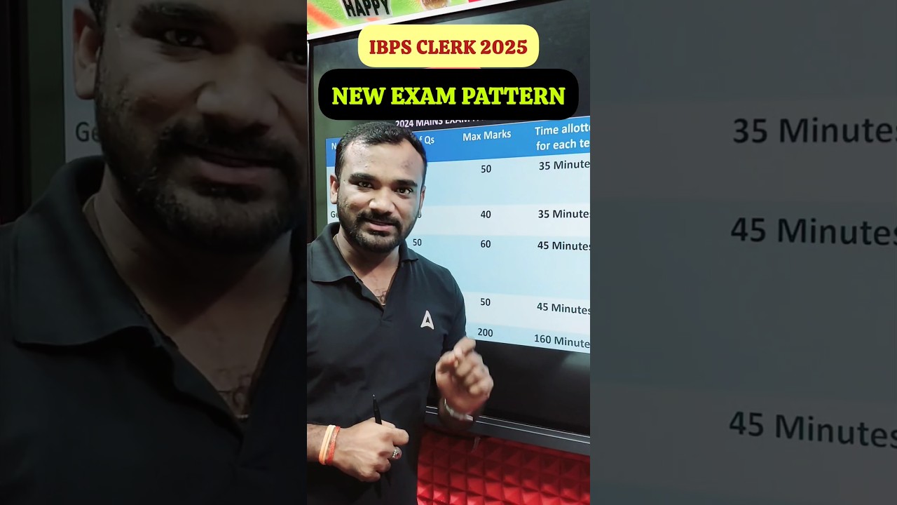 IBPS CLERK 2025 NEW EXAM PATTERN😱🔥 #shorts #reels #youtubeshorts #trending #adda247telugu #ibps