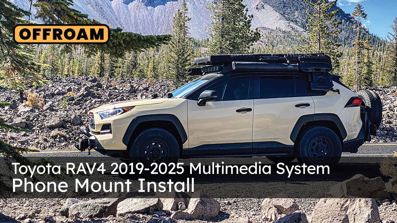 Toyota RAV4 2019-2025 Multimedia System Phone Mount Install - made by OFFROAM