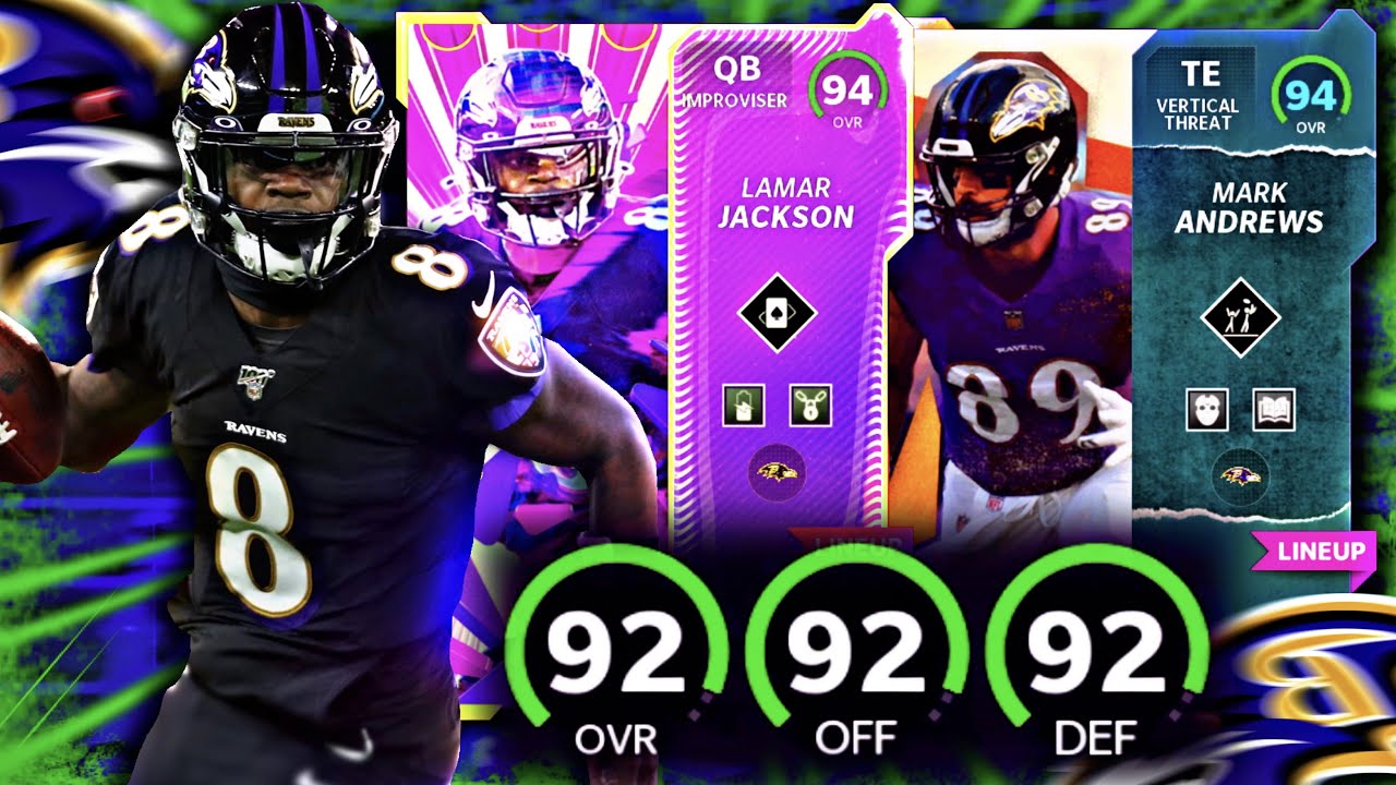 RAVENS THEME TEAM UPDATE!! NEW LAMAR, ANDREWS + MORE!! [MADDEN 22]