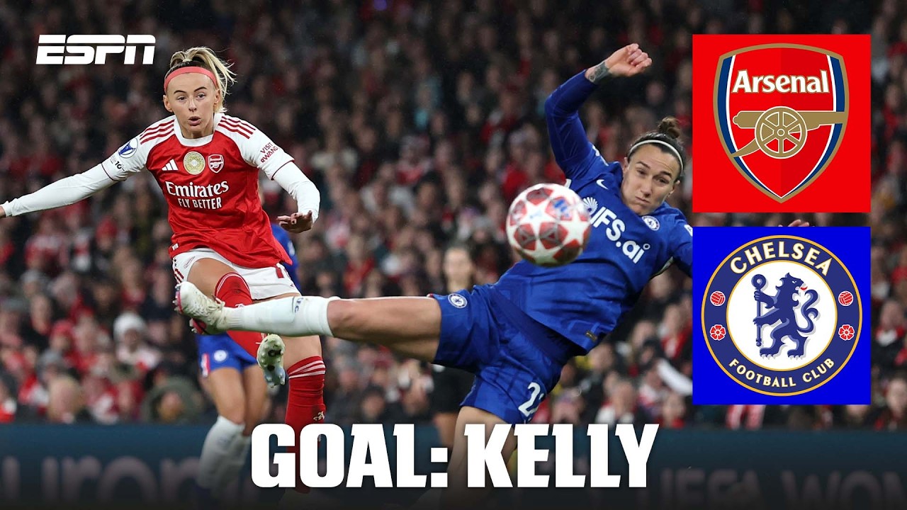 GOAL! 2-0: Chloe Kelly from RANGE for Arsenal! 🔥 | UEFA Women&rsquo;s Champions League