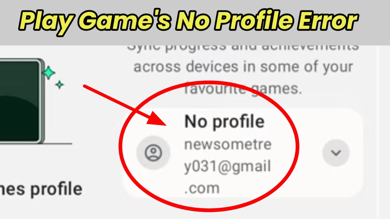 how to fix profile in google play games 2026 | google play games no profile problem