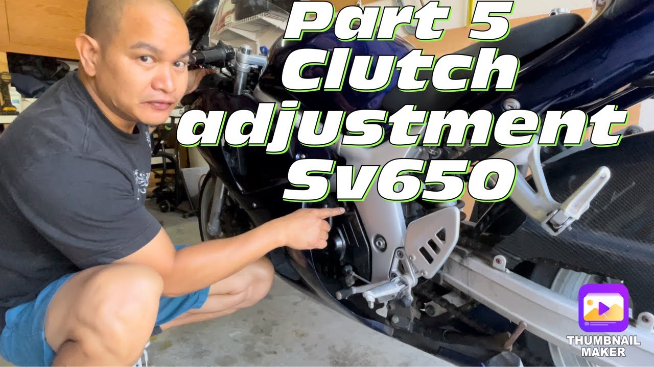 Part 5 Clutch adjustment on the sv650