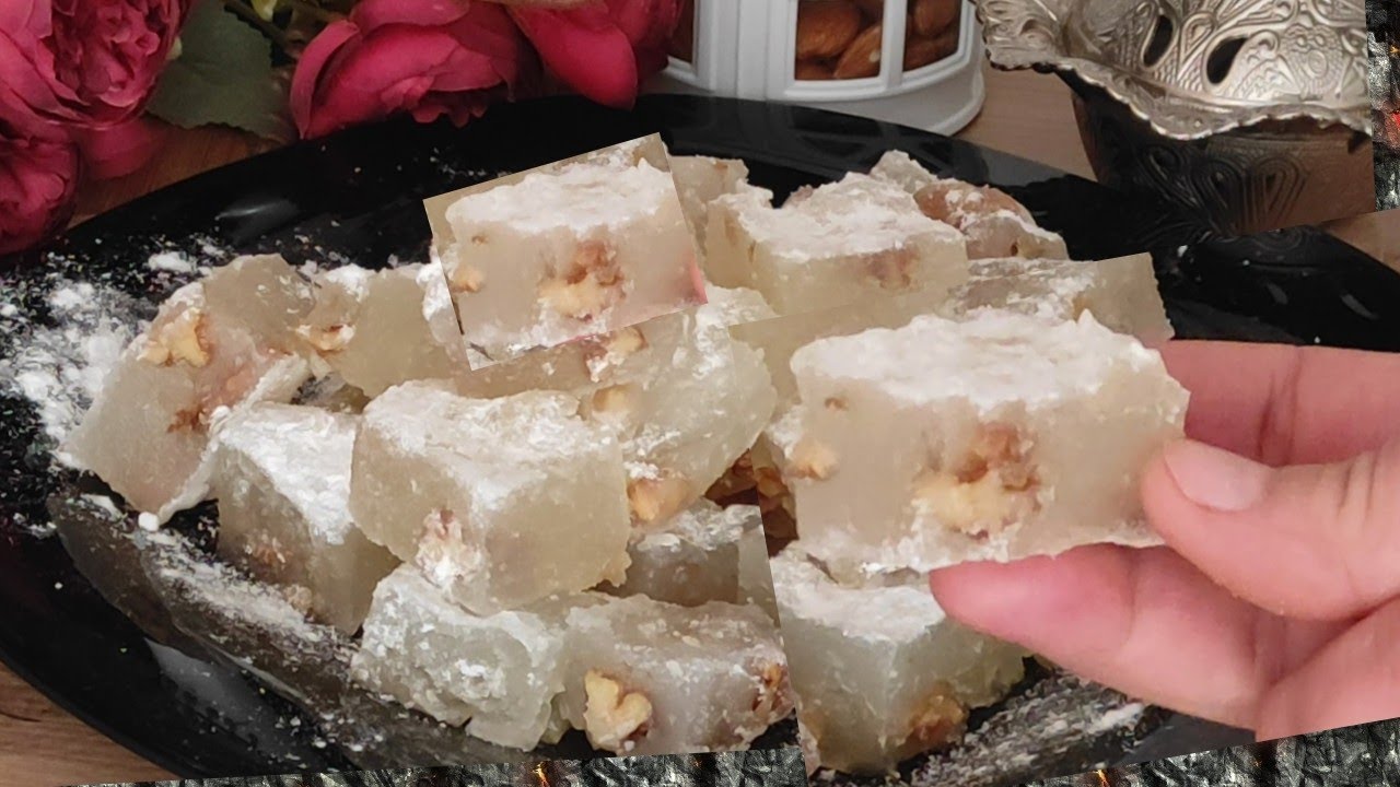 RAHAT LOKUM❗Sve sastojke imam u kući. Najjednostavniji recept uz kafu! #4k