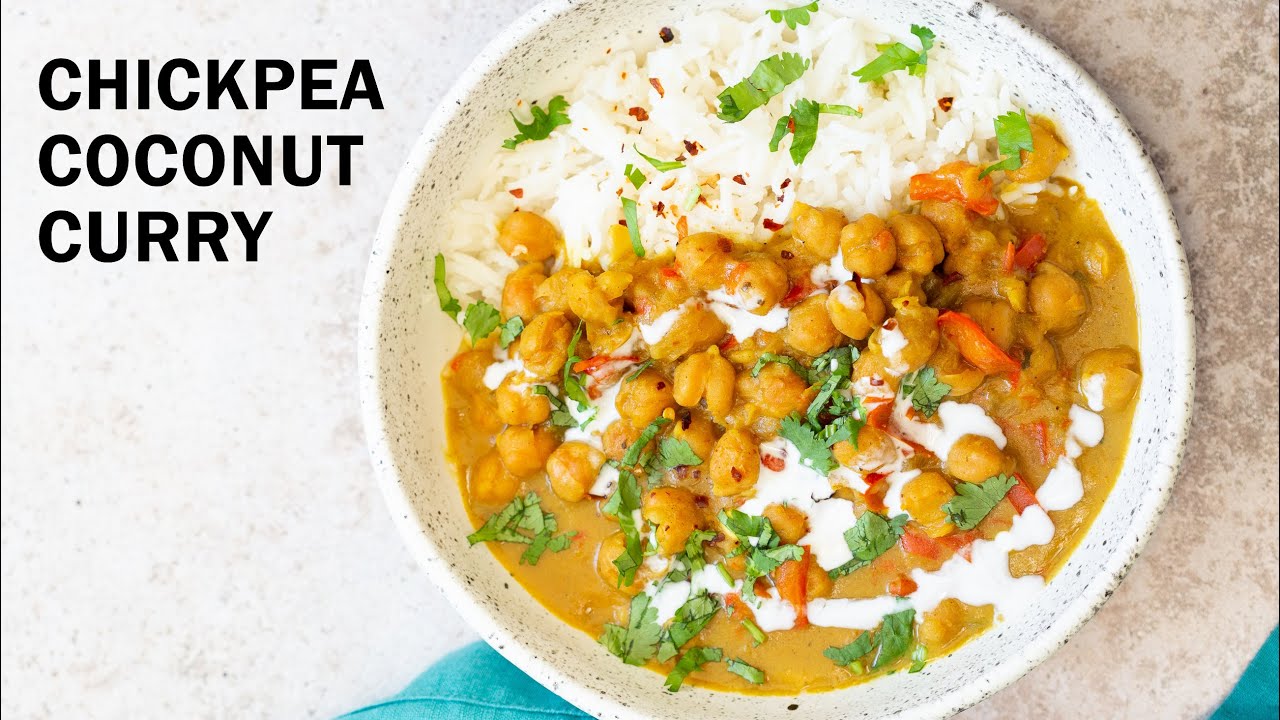 CHICKPEA COCONUT CURRY  - Instant Pot No Tomato No Oil | Vegan Richa Recipes