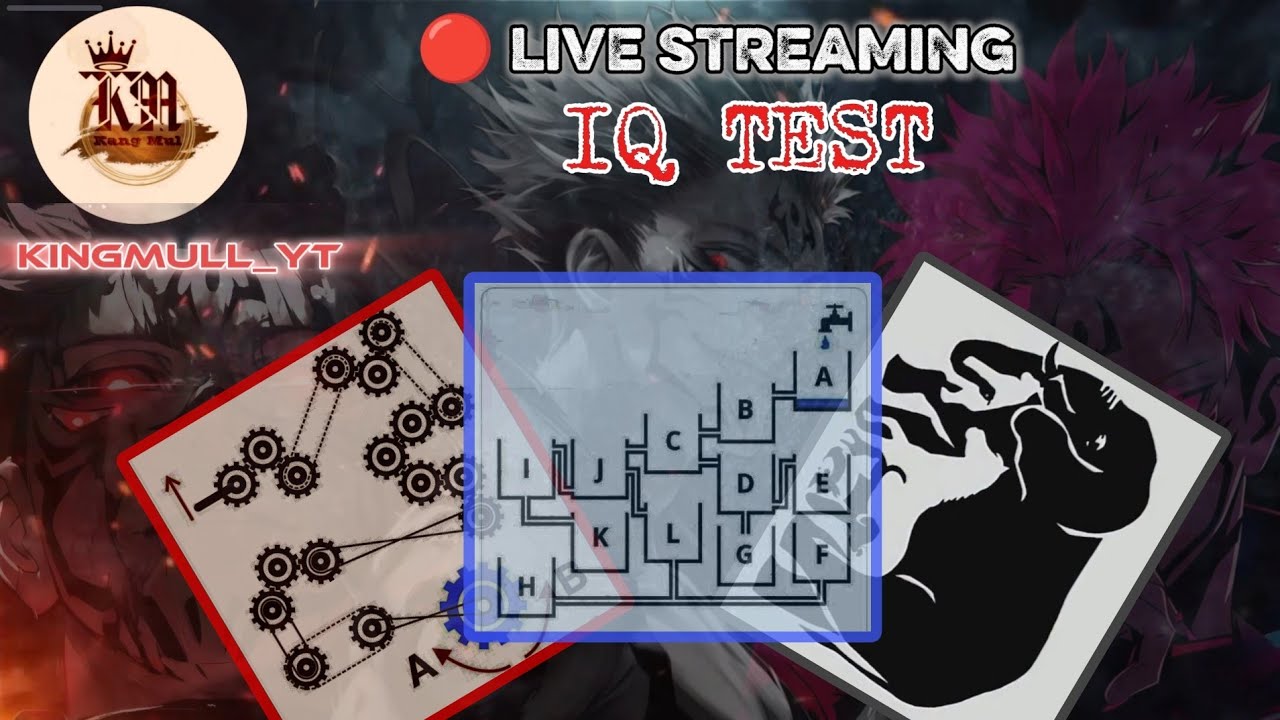 LIVE STREAMING IQ TEST, EYE TEST, LOGIC TEST.‼️part 43