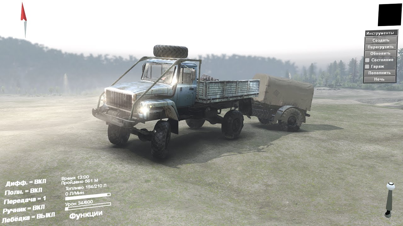 Spintires - Мод на ГАЗ - 3308 (03.03.16 ver)