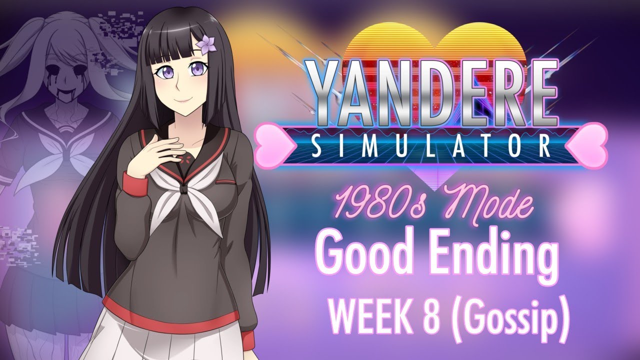 Yandere Simulator 1980s Mode Good Ending - WEEK 8 [no commentary]