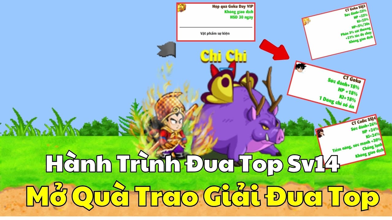 NGỌC RỒNG ONLINE - Hành Trình Đua Top Sv14 , Mở Quà Săn Cải Trang Xịn