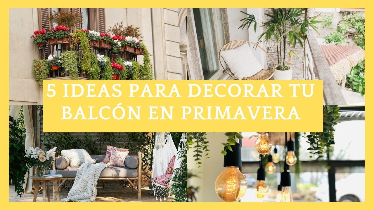 5 ideas para decorar tu balcón en primavera😉
