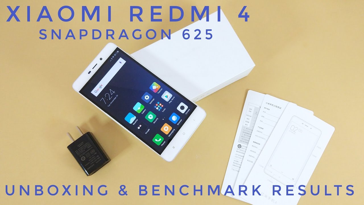 Xiaomi Redmi 4 Prime Unboxing & Benchmark Scores - Snapdragon 625, 5