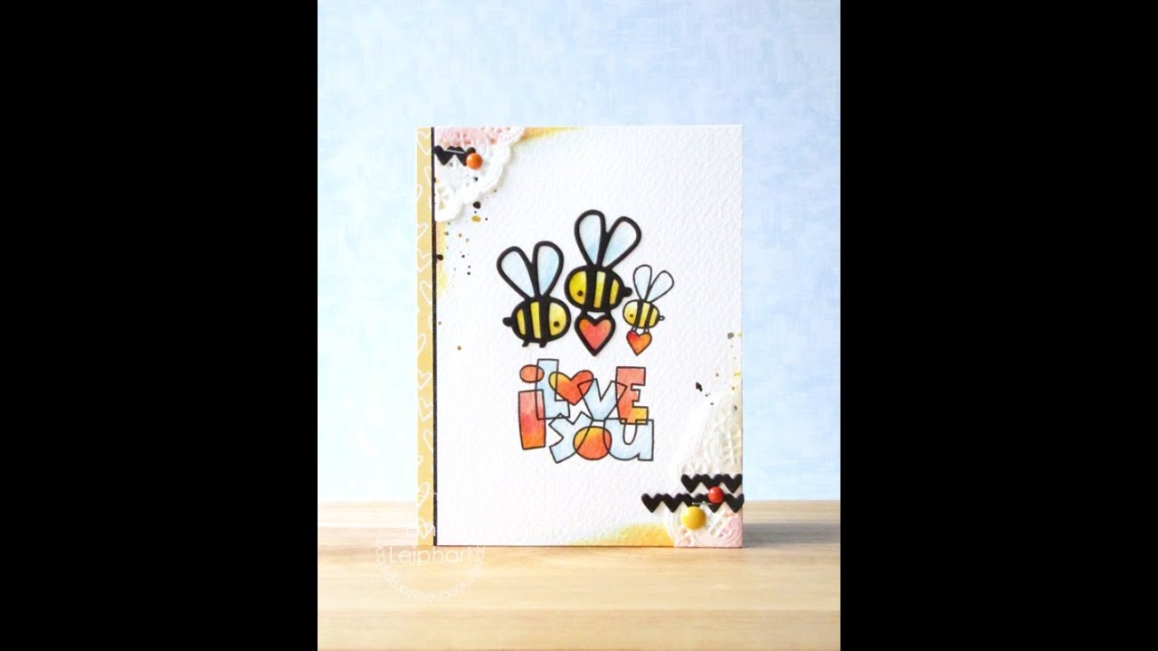 {Paper Smooches} Bee-cause I Love You