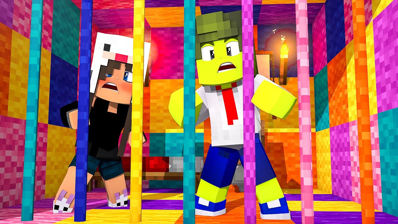 ESCAPE DA PRISÃO COLORIDA NO MINECRAFT ! Pt2