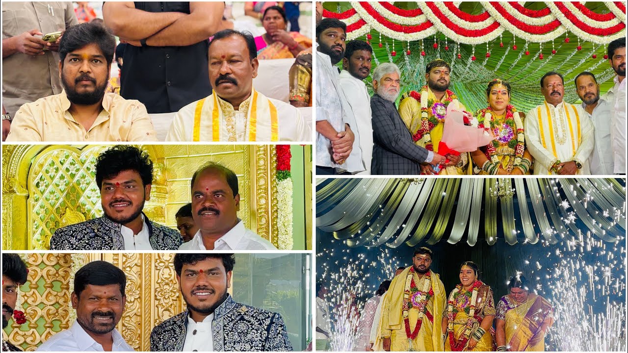 VEMULAS Mallesh Daughter Marriage attend Telangana Assembly speaker ￼￼|| MLA Naveen yadav || 