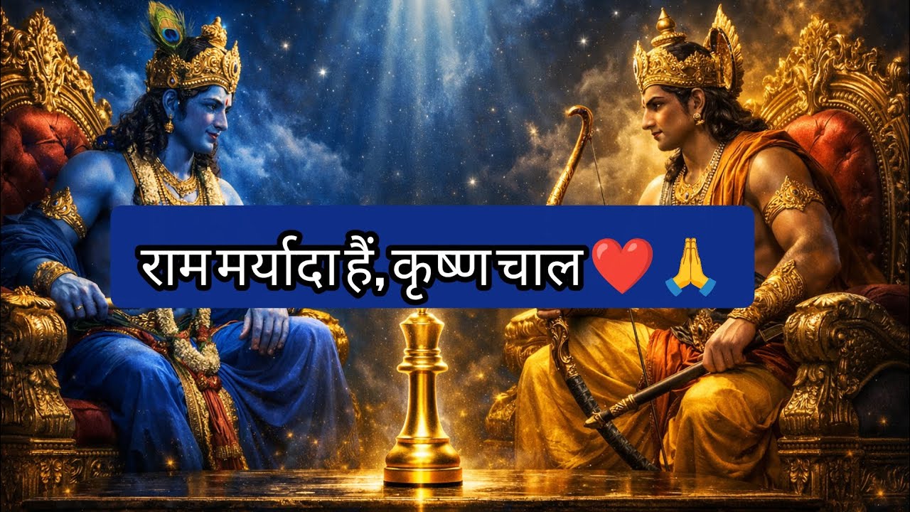 यह खेल समाप्त नहीं हुआ,क्योंकि यह हर युग में खेला जाता है। #ram #krishna #quotes 