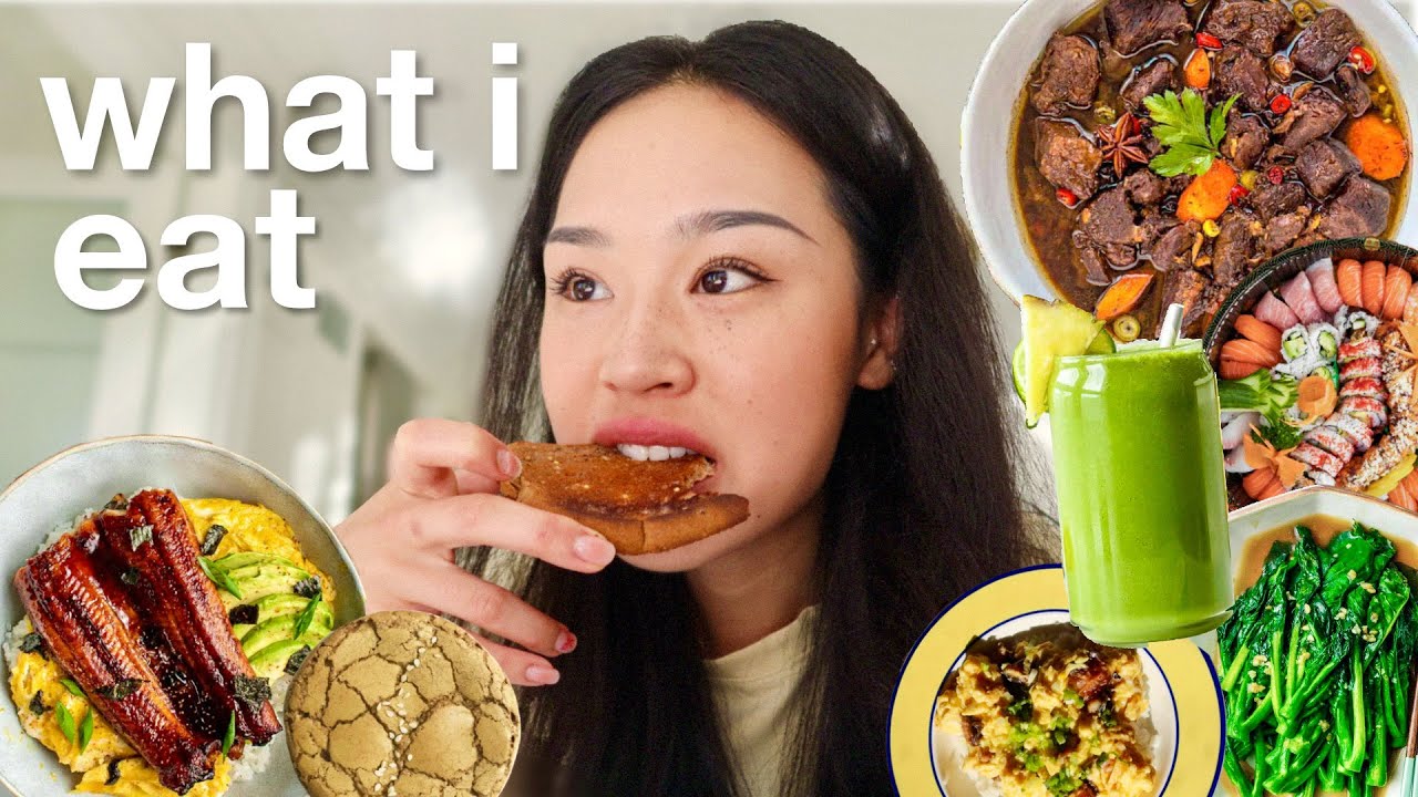 What I Eat In A Day | homemade meals, hojicha cookie recipe & training for a marathon 🍲🍎🥙