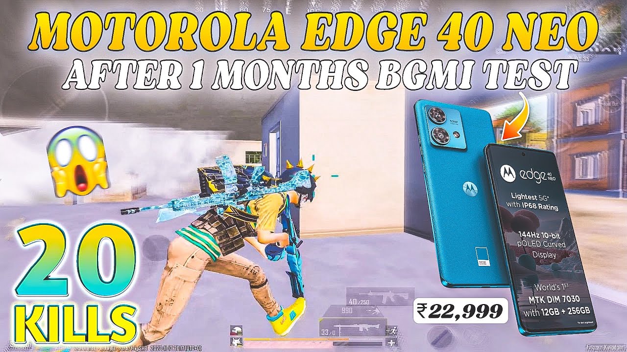 🔥Moto Edge 40 Neo 5G BGMI Test After 1 month: Dimensity 7030 Chipset