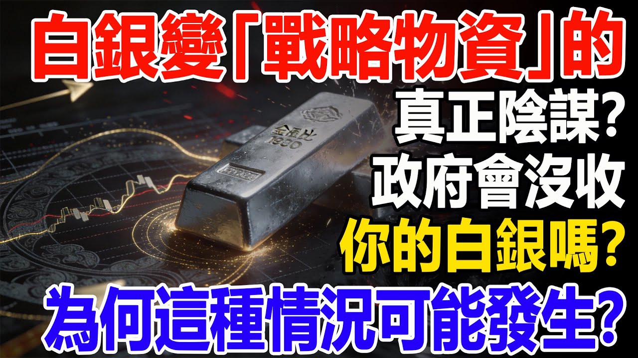 白銀變「戰略物資」的真正陰謀？政府會沒收你的白銀嗎？為何這種情況可能發生？#白銀#現貨價格#投資#理財#黃金#銀行#經濟學#金融#理財#晚年生活#晚年幸福#退休#退休生活