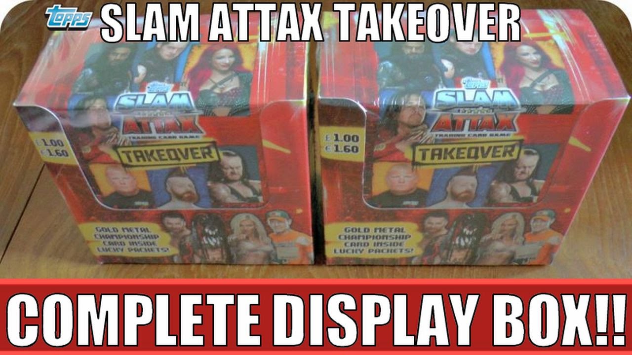 COMPLETE BOOSTER BOX | Topps WWE SLAM ATTAX TAKEOVER™ Official Trading Card Game | UNBOXING