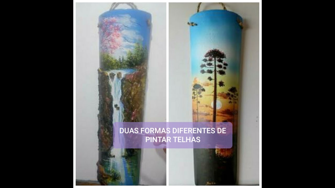 DA TELHA A ARTE, DUAS TÉCNICAS DIFERENTES DE PINTAR EM TELHAS COM TINTA ACRÍLICA, EPISÓDIO DE Nº 47