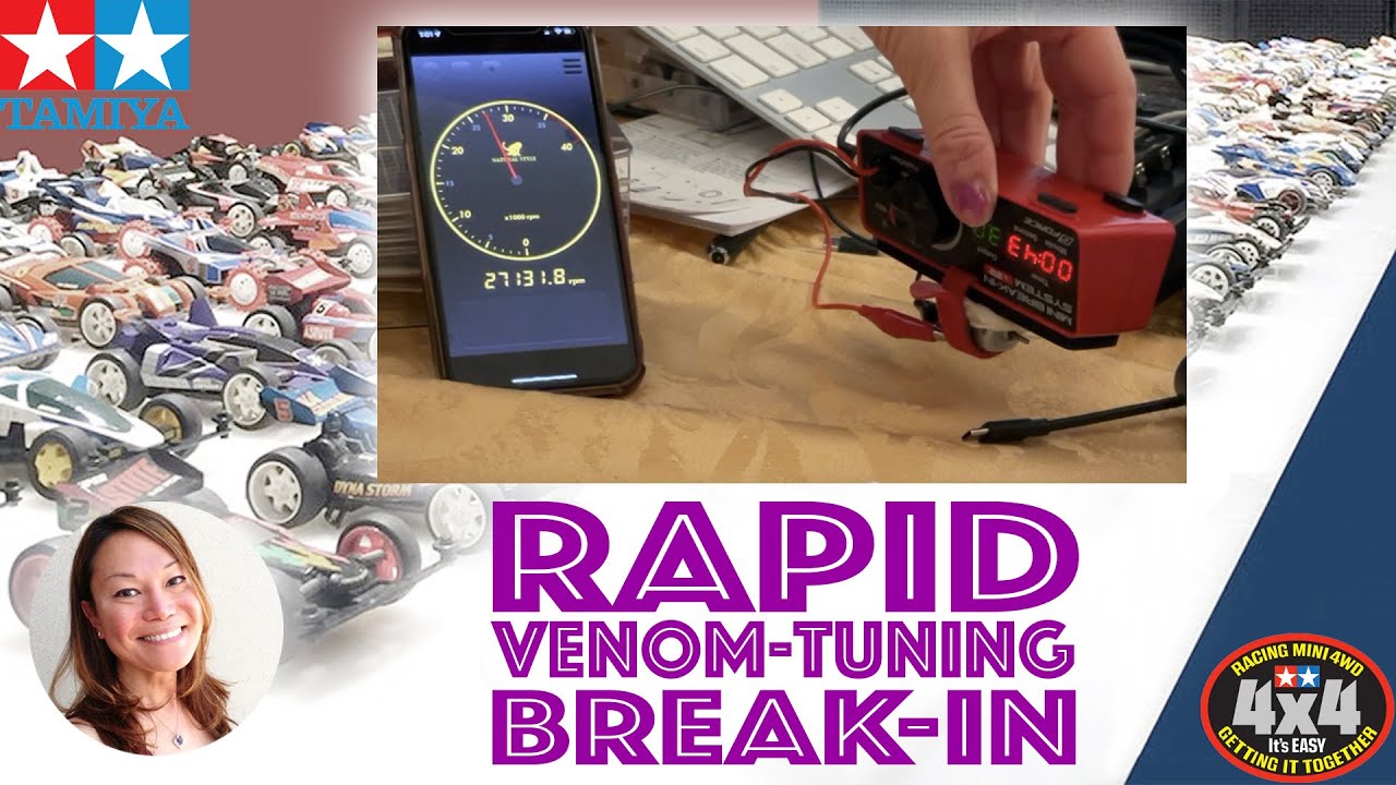Tamiya Mini 4WD Rapid Venom-Tuning Break-In