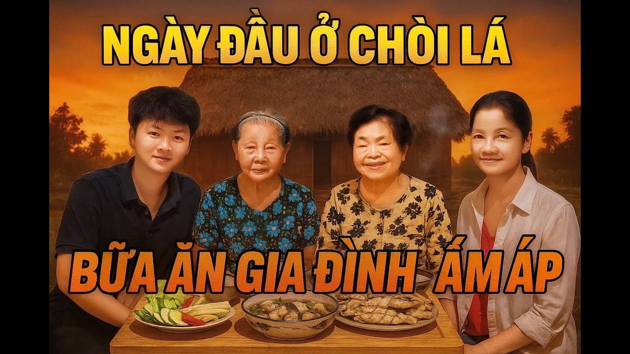 Nhân ở đây | Bắt Cá Tép Miền Tây - Ngày Đầu Ở Chòi Lá 3 Món Cơm Quê cùng gia đình nhỏ  #1