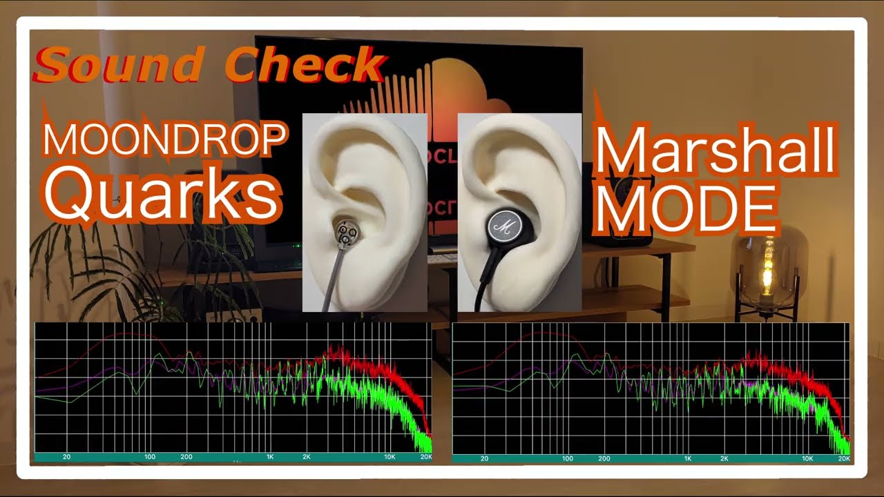 MOONDROP Quarks vs Marshall MODE [ChineseIEMs Sound Comparison 中華イヤホン音比較]