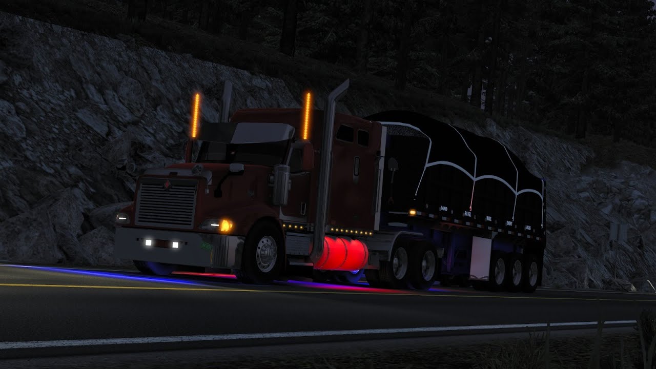 ATS 1.57 International 9400 rumbo hacia cananea con 62t de grava