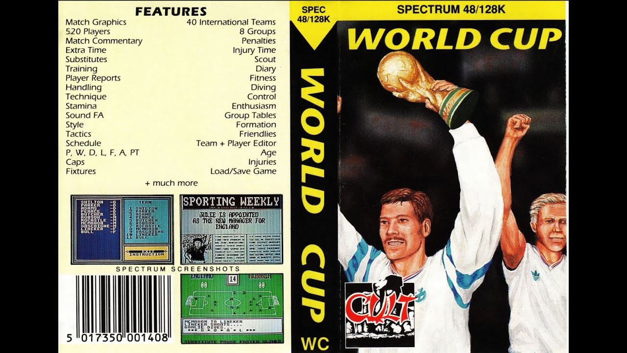 Retro Gaming Ep 53: World Cup - Cult Games (ZX Spectrum 48k Year 1992)