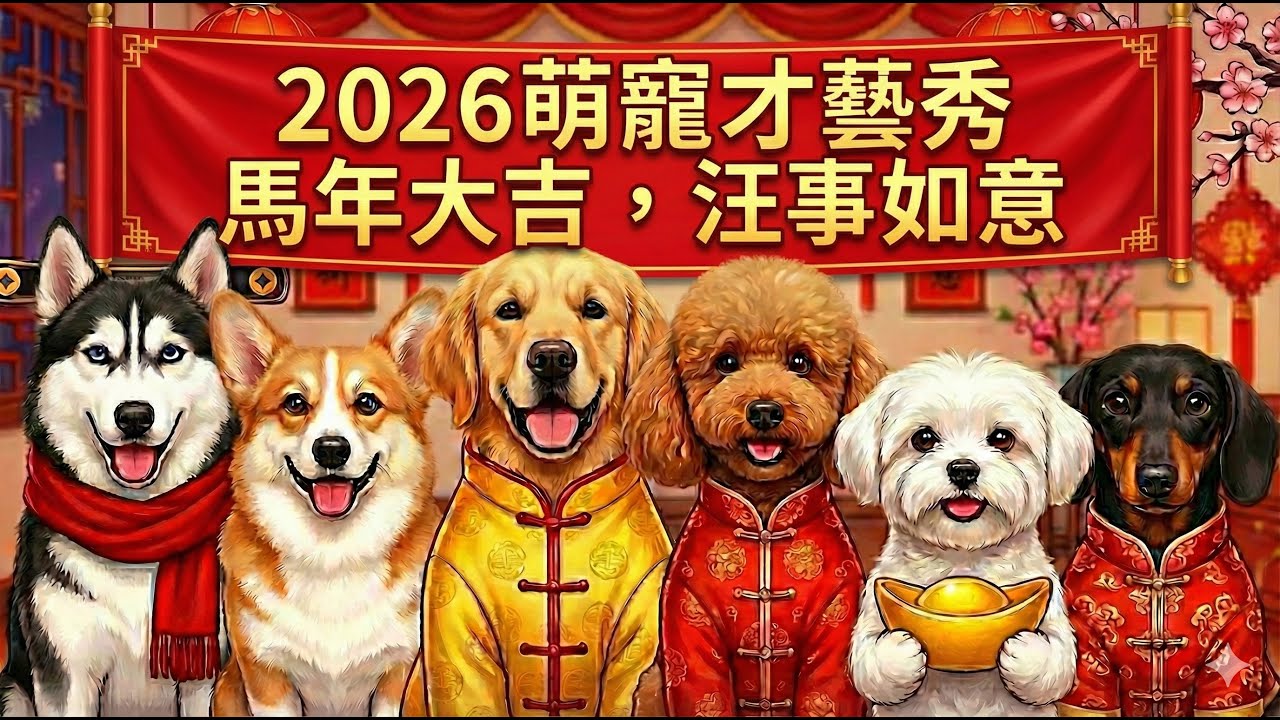 【2026萌寵才藝秀】阿本 慘被黃金獵犬拖下水 與80隻鬆獅犬來場闖關爭霸賽！馬年大吉 汪事如意 馬拉松不間斷【 萌寵明星粗乃玩 】 @haveapetday