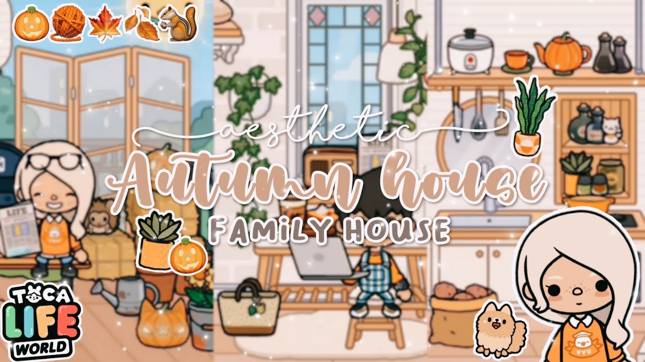 🍂 AESTHETIC AUTUMN HOUSE | 🍁 Fall season | yumiitxca #tocalifeworld #foryou #foryoupage