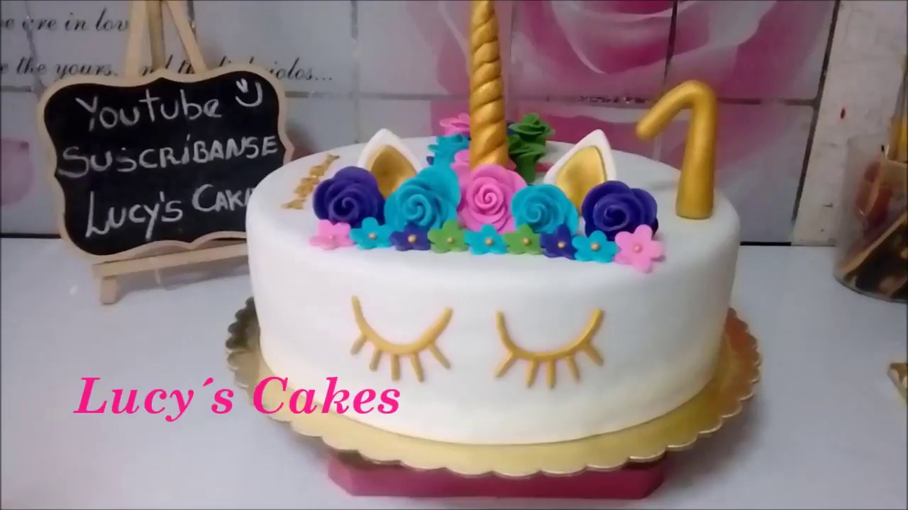Cómo hacer cachito y orejas de unicornio/ Lucy´s Cakes