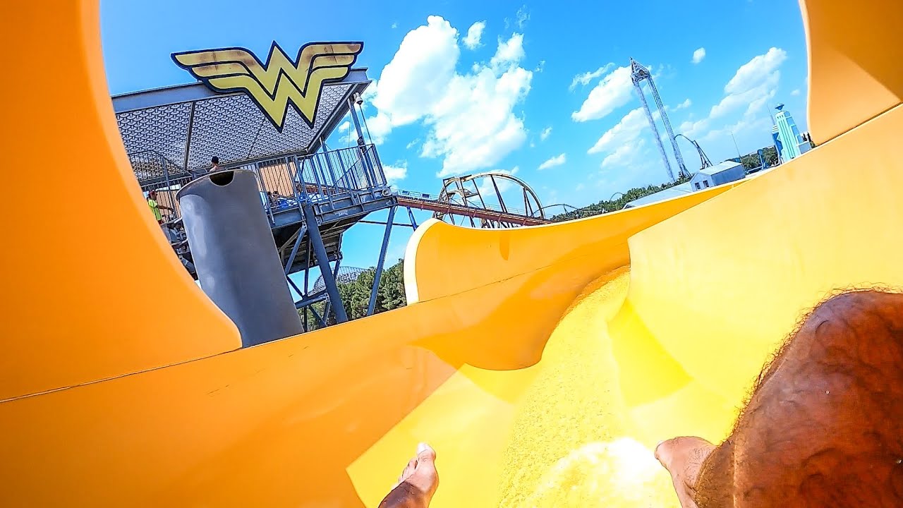 Wonder Woman: Salto al Paraíso On ride POV | Parque Warner Beach Madrid
