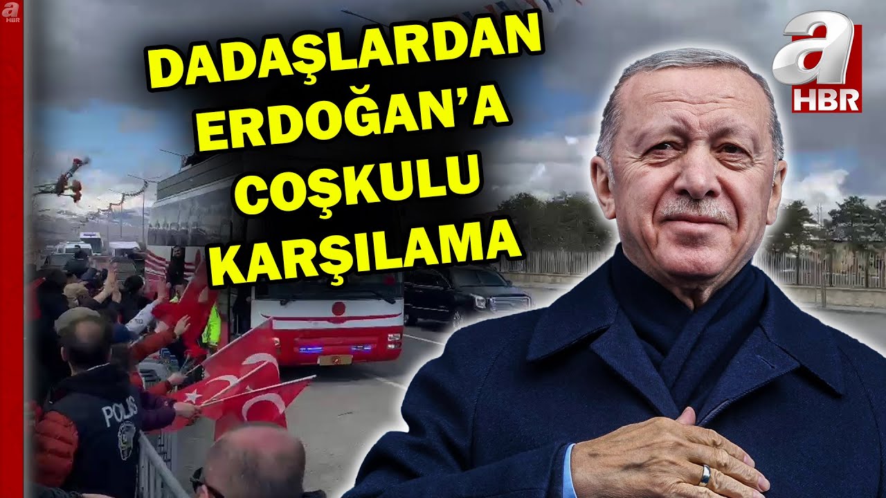Dadaşlardan Başkan Erdoğan'a coşkulu karşılama! Atlı cirit ekibi böyle karşıladı... | A Haber