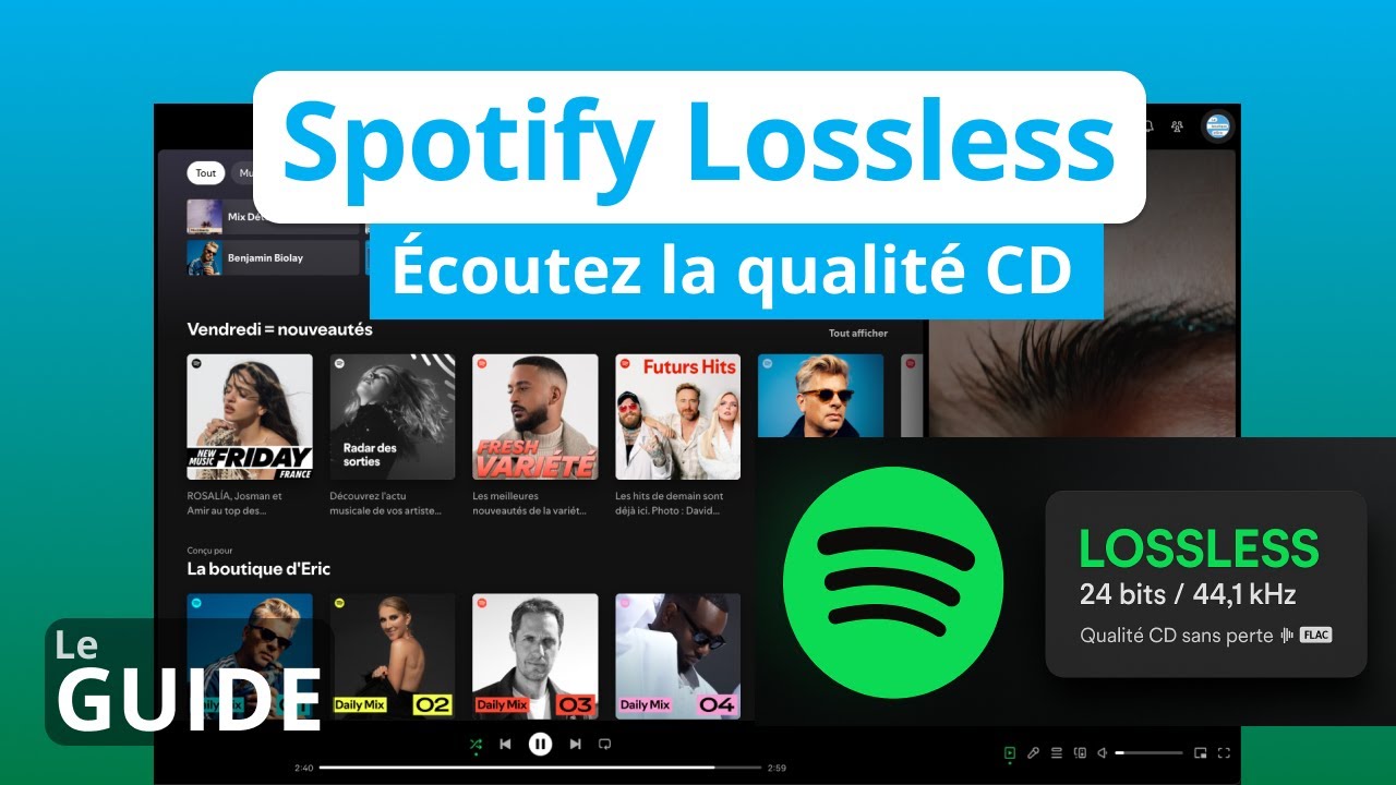 Enfin du vrai son HiFi sur Spotify ! Activez la qualit&eacute; CD en 4 &eacute;tapes