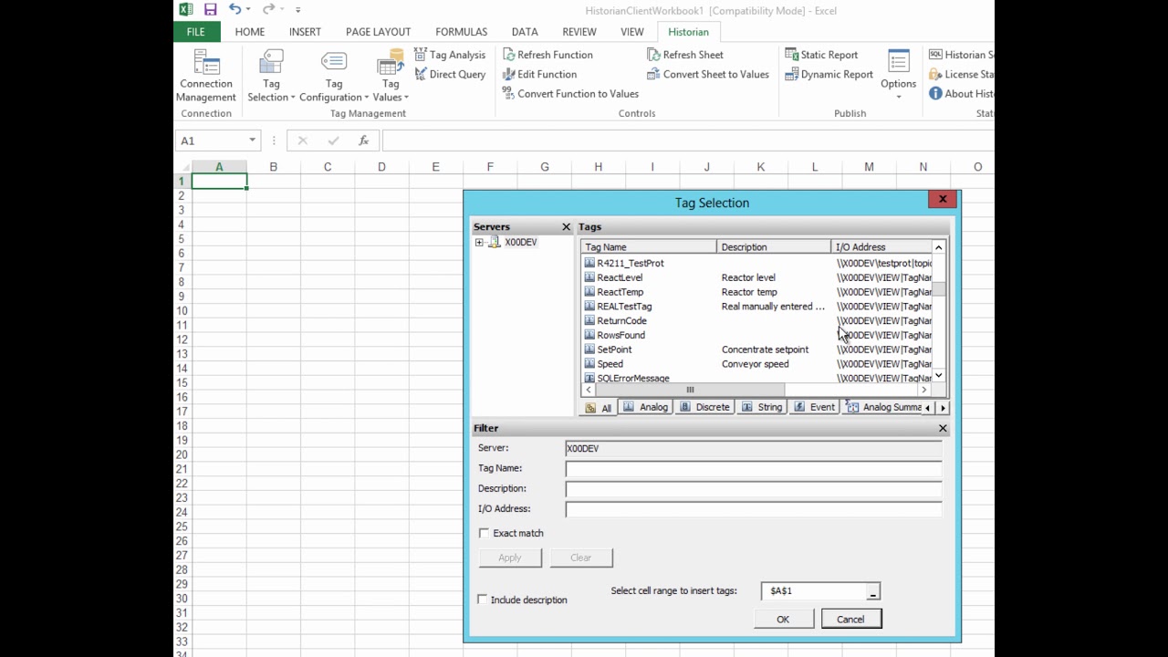 Wonderware Historian Client 2014 Training Module3 Section3 a Lab9