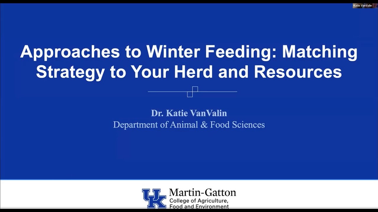Approaches to Winter Feeding:  Matching Strategy to Your Herd and Resources