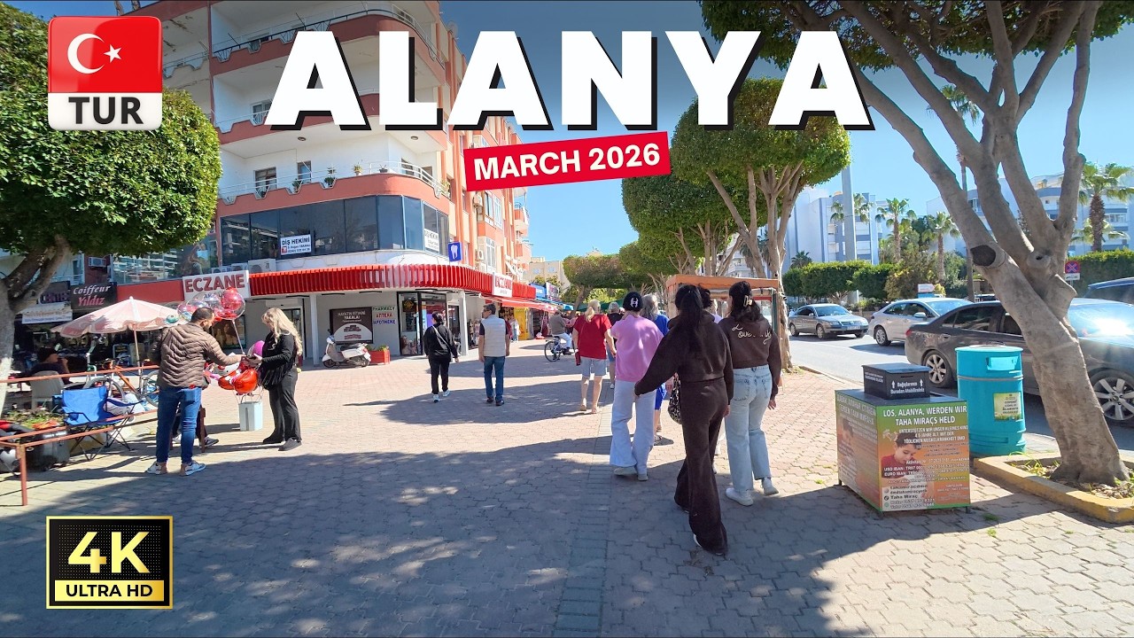 Alanya Mahmutlar Walking Tour | Antalya Turkiye | March 2026 [4K HD]