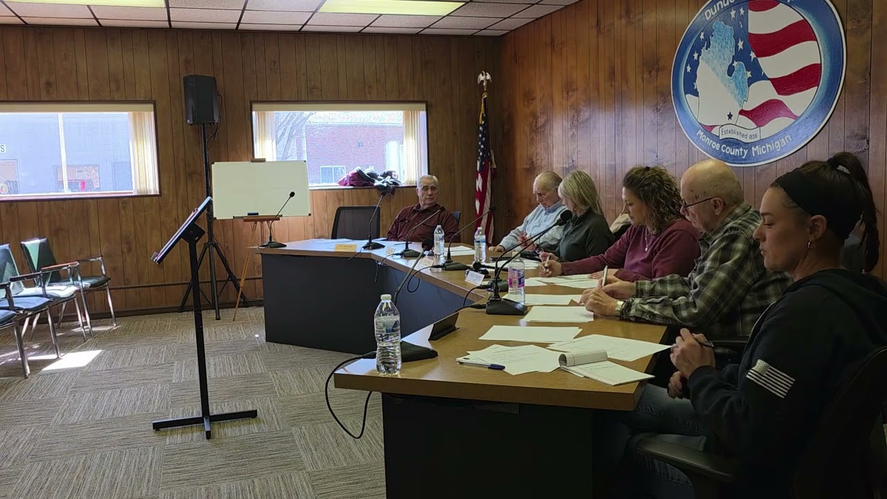 Dundee Township Special Meeting to interview for a new supervisor.  February 26, 2026 