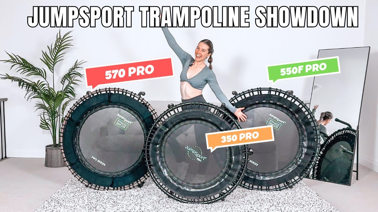 Сравнение и обзор батутов JumpSport Fitness: 350 Pro, 570 Pro и 550F Pro