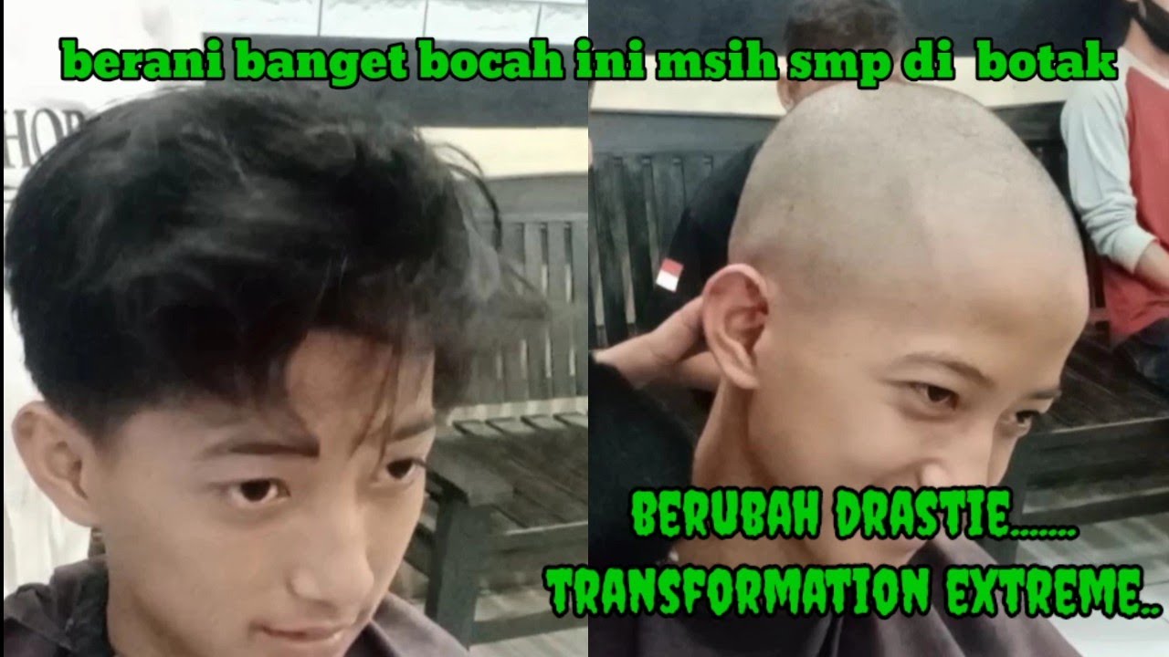 TRANSPORMATION EXTREME... Proses dari rambut gondrong bagus terawat hingga gundul guard #0