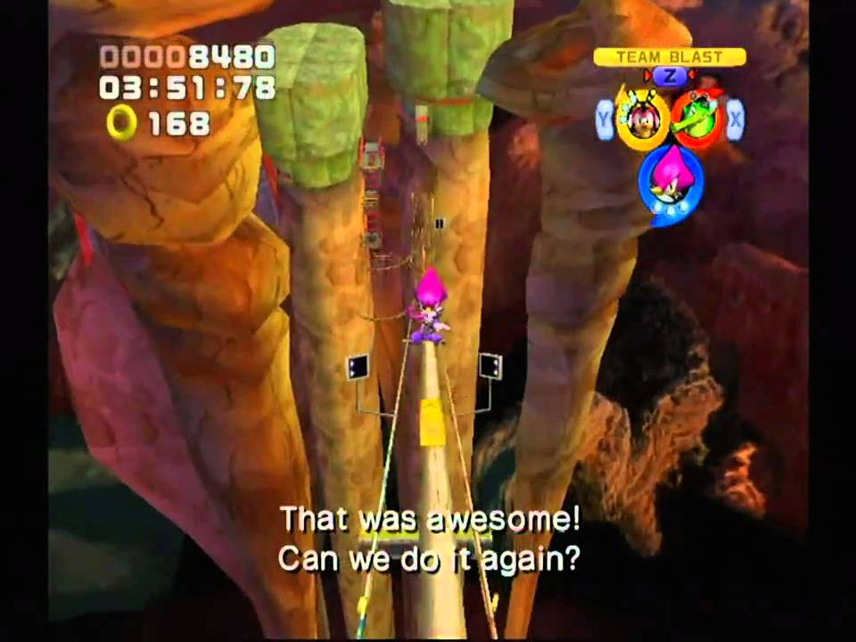 Sonic Heroes (GC) Team Chaotix Bullet Station Mission 2 A Rank