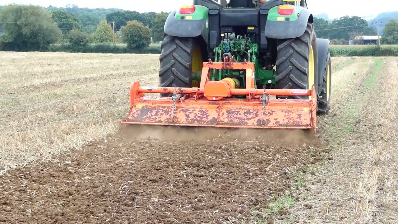 MASCHIO 250 ROTAVATOR WORKING DEMO @ MANOR FARM MARSTON